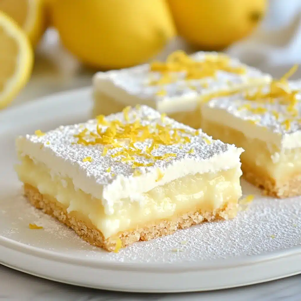 Keto no bake lemon bars with almond flour crust and lemon zest