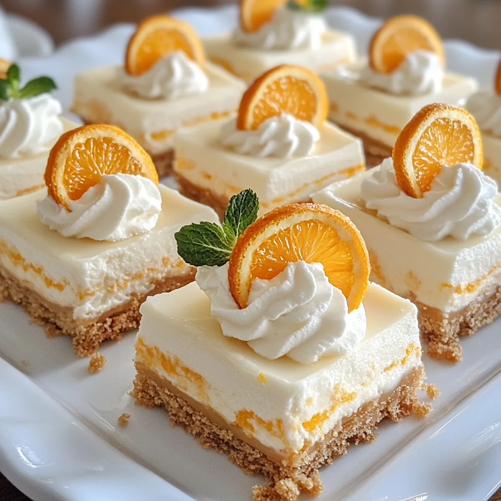 Orange Creamsicle Pie Bars Recipe: The Best No-Bake Summer Treat strawberry lemonade bars orange creamsicle pie bars recipe sliced with whipped topping