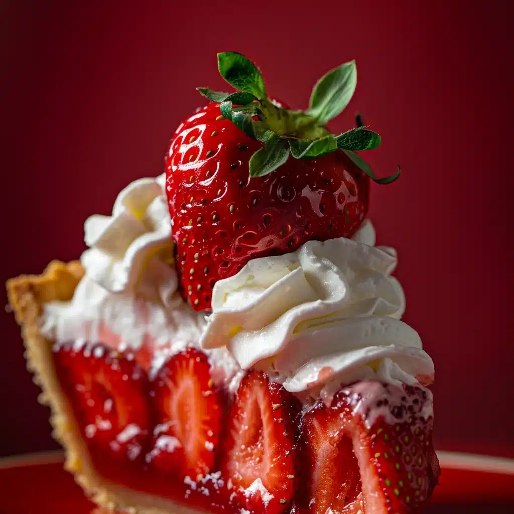 Fresh Strawberry Pie Recipe (Easy, No-Bake & Perfect for Summer) fresh strawberry pie close up slice of fresh strawberry pie