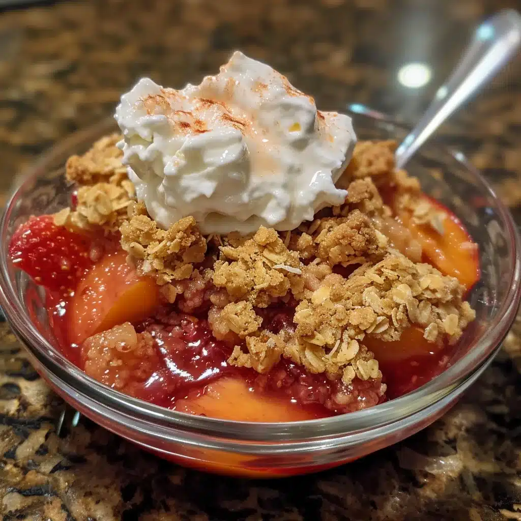 Strawberry Peach Crisp Recipe with Topping image 1777387830869
