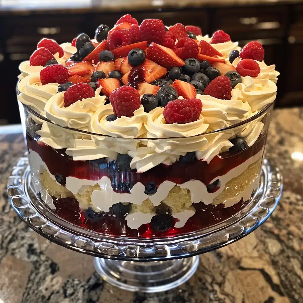 Red White and Blue Trifle: A Patriotic No-Alcohol Classic