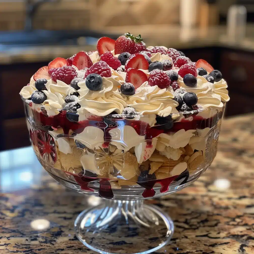 Red White and Blue Trifle: A Patriotic No-Alcohol Classic