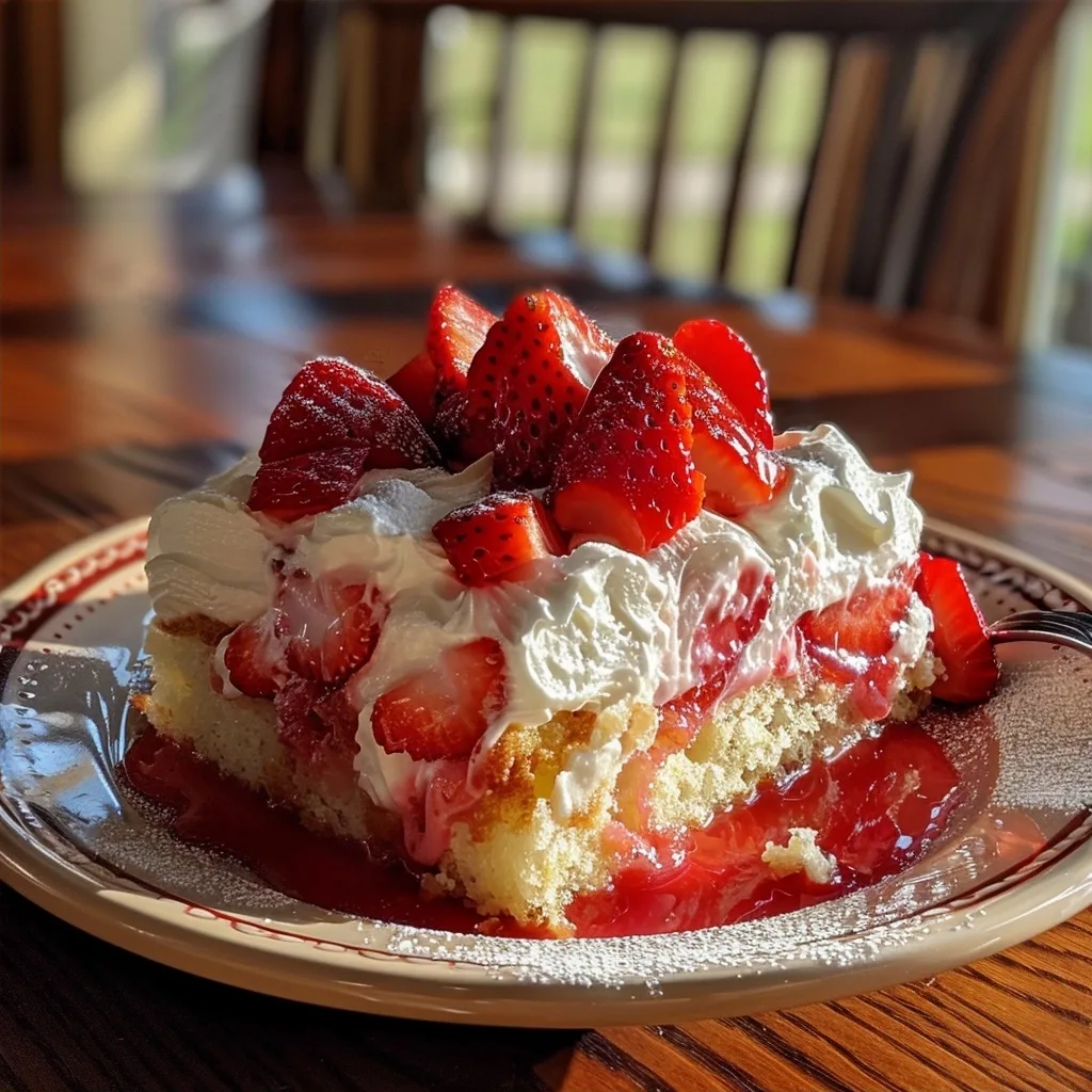 Strawberry Poke Cake Recipe: Layered Indulgence