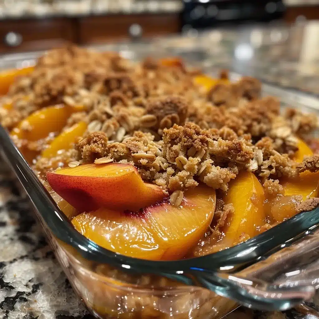 Peach Crisp Recipe | Baked to Perfection image 1779822261546