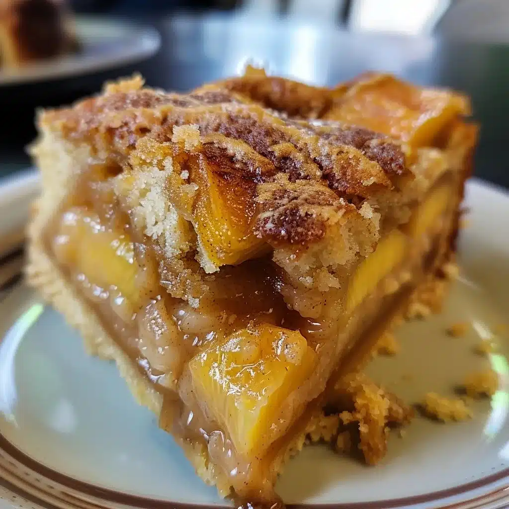 Peach Coffee Cake with Custard Swirl Recipe