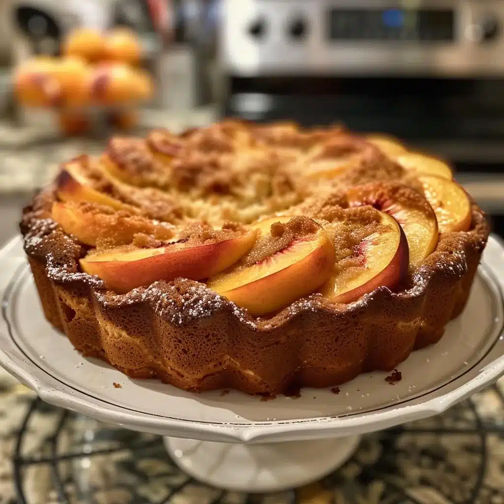 Peach Coffee Cake with Custard Swirl Recipe Peach Coffee Cake with Custard Swirl Recipe image 1780414468538