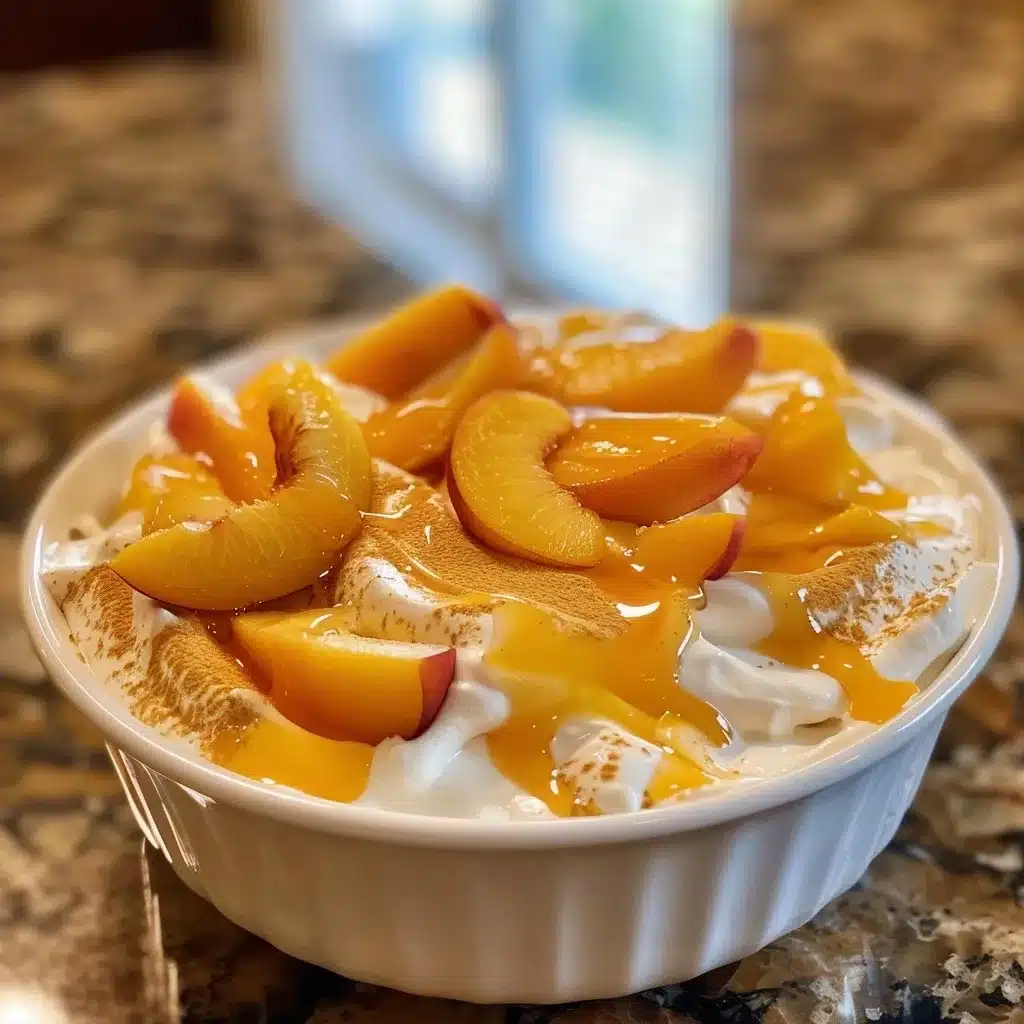 Peaches and Cream Dessert Recipe | Quick, No-Bake Treat Peaches and Cream Dessert Recipe | Quick, No-Bake Treat image 1780498409324