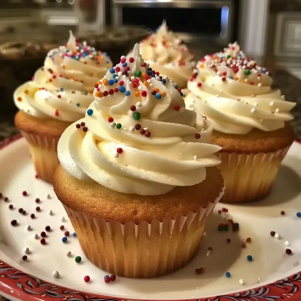 Vanilla Cupcakes with Classic Vanilla Frosting Vanilla Cupcakes with Classic Vanilla Frosting